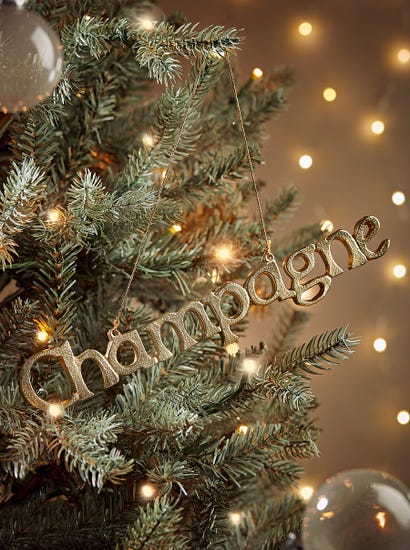 Champagne Metal Hanging Decoration