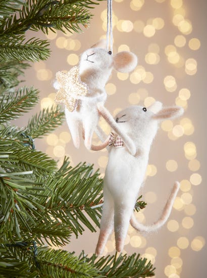 Felt Tree Trimming Mice