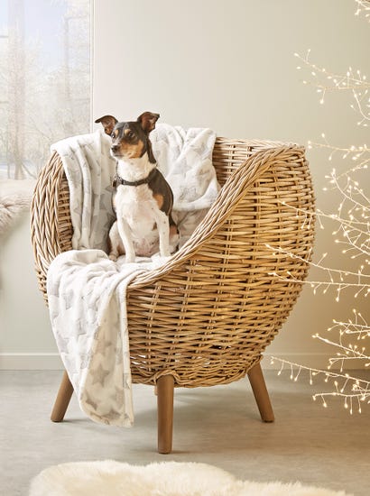 Festive Stars Fleecy Throw