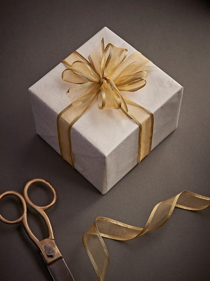 Golden Edged Wired Ribbon