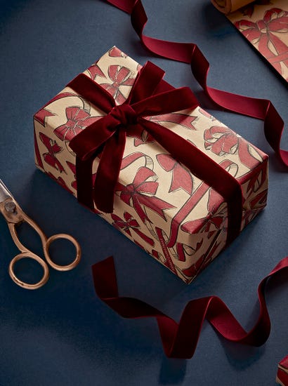Velvet Ribbon - Deep Red