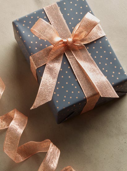 Metallic Wired Ribbon - Copper