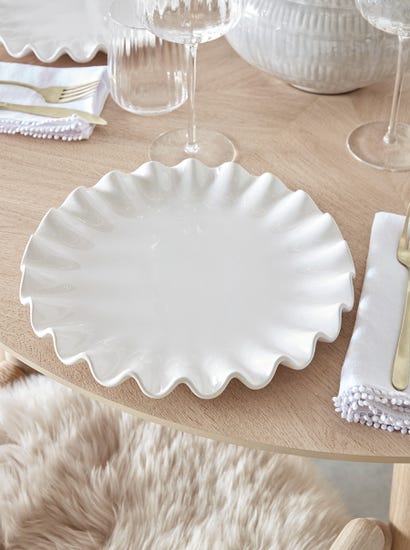 Ruffled Serving Platter