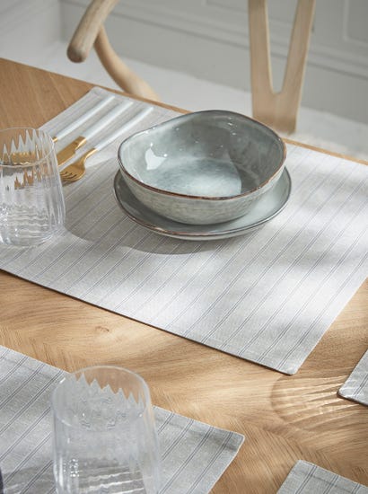 Four Striped Placemats