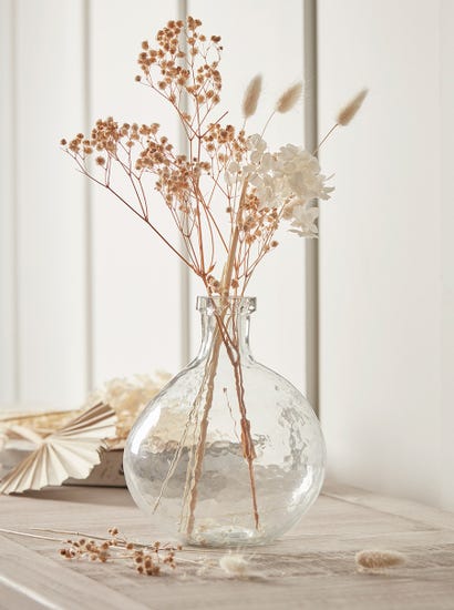 Textured Glass Bud Vase