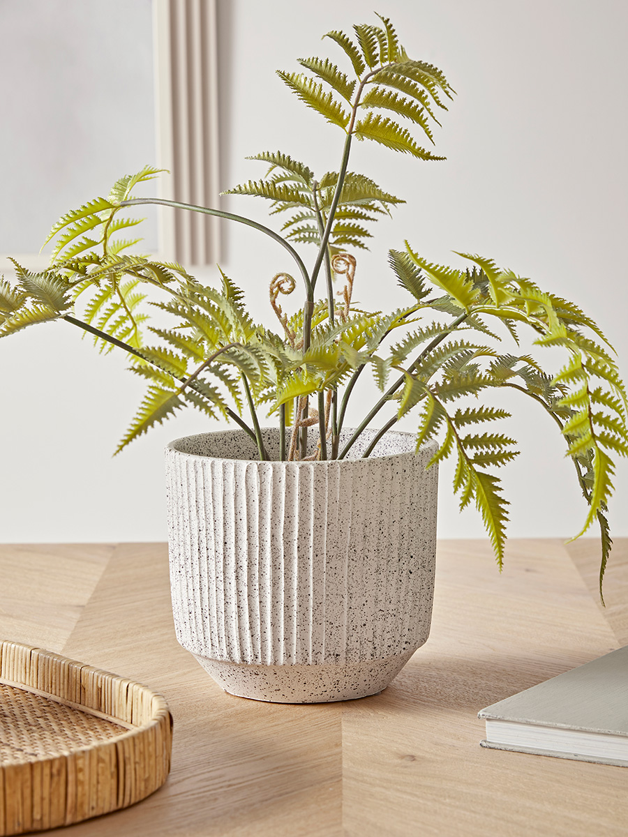 Photo of Fluted speckled planter