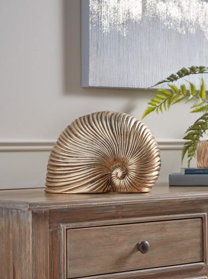 Faux Standing Shell - Brass
