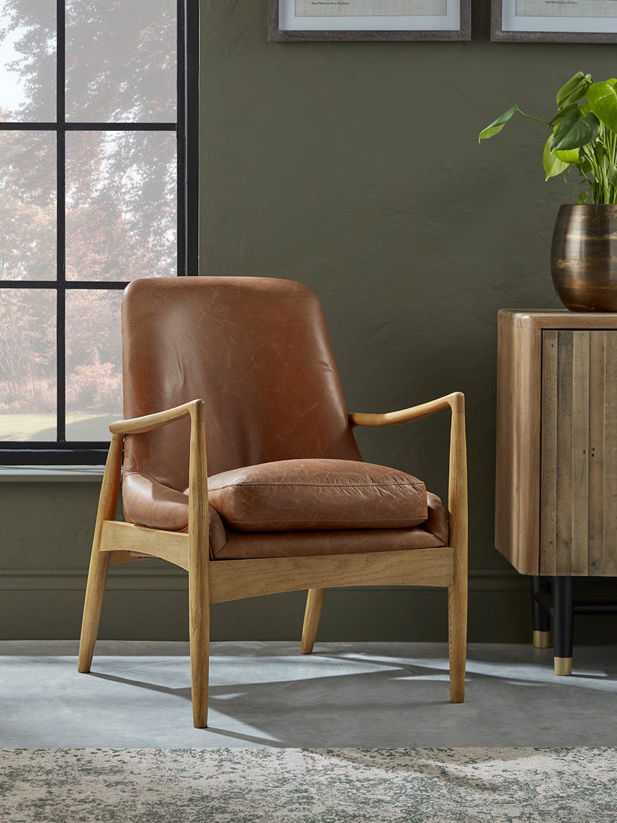 Photo of Halden armchair - leather