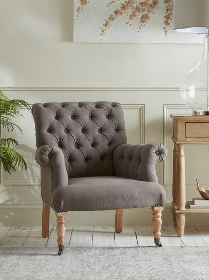 Camo Buttoned Armchair