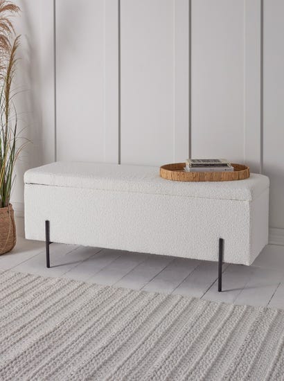 Bouclé  Storage bench