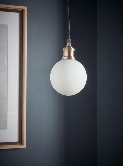 Frosted Globe Pendant