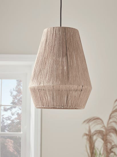 Tapered Woven Rope Pendant