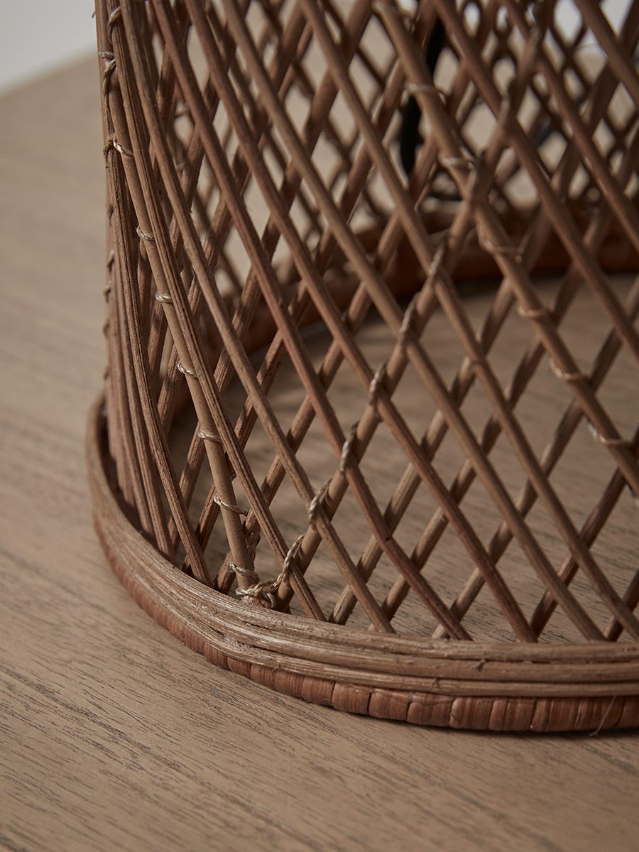 Round Rattan Dome Table Lamp 1335950 Furniture