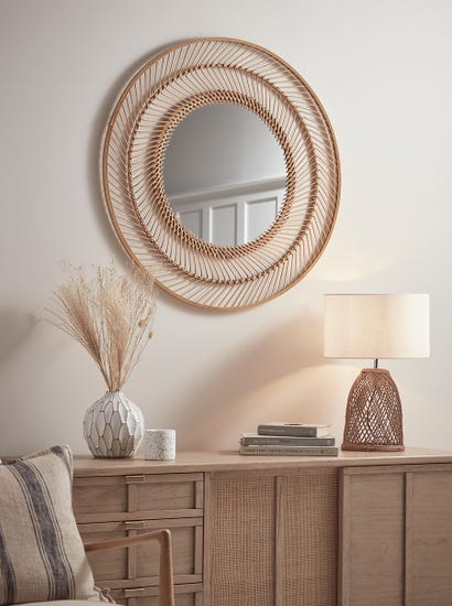 Round Chevron Mirror