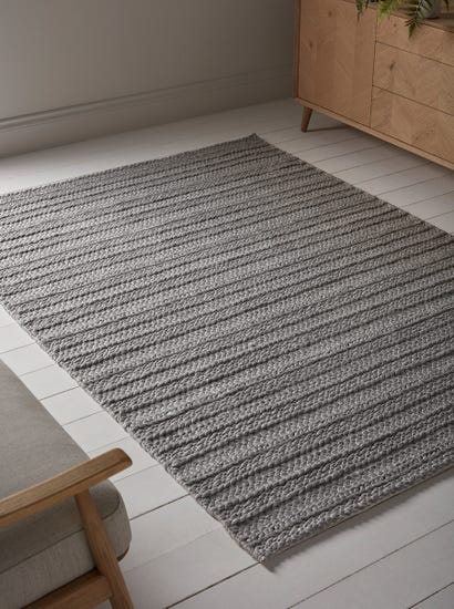 Grey Lund Rug - Medium