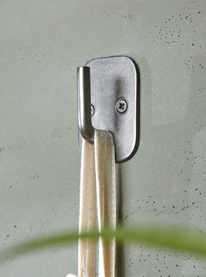 Distressed Zinc Single Hook