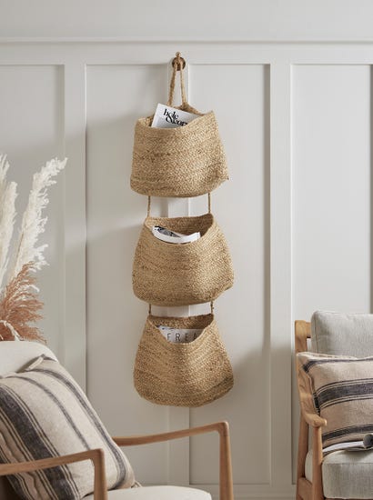 Seagrass Hanging Magazine Holder