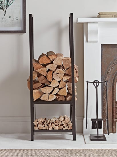 Tall Layered Log & Kindling Holder