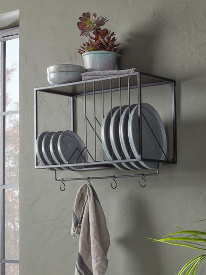 Industrial Style Iron Wall Unit - Small