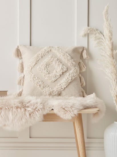 Textured Diamond Cushion Cover