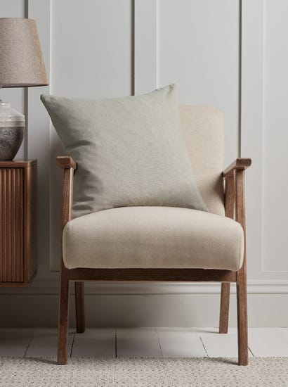 Linen Square Cushion Cover - Taupe
