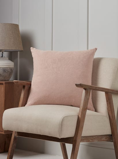Linen Square Cushion Cover - Dusky Rose