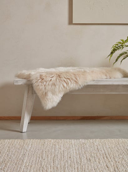 New Zealand Sheepskin Single Rug - Oyster
