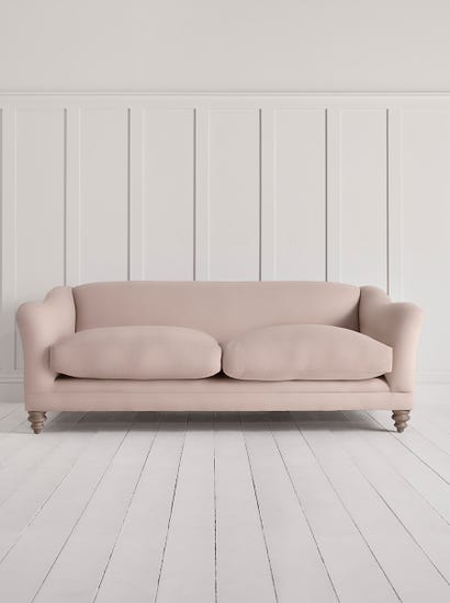 Ribe Three Seater Sofa - Blush Velvet