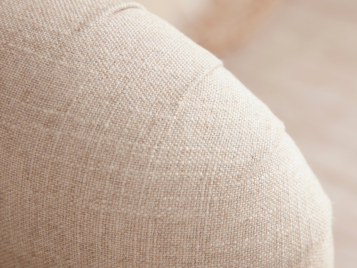Product photograph of Reine Chaise Left Hand Facing Sofa - Dusky Blue Cotton Stripe from Cox and Cox.