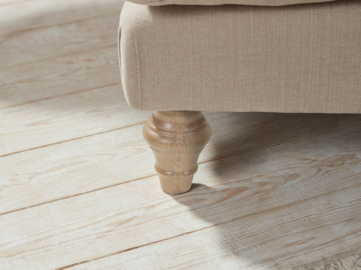Product photograph of Reine Loveseat White Luxury Linen from Cox and Cox.