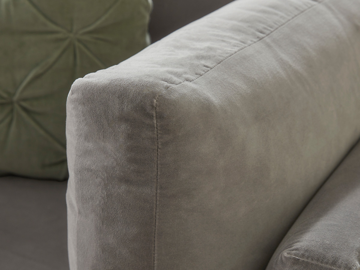 Product photograph of Dinan Loveseat Soft Rose Cotton Linen from Cox and Cox.