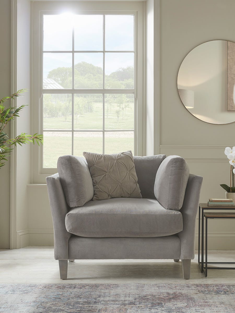 Product photograph of Dinan Loveseat Vintage Tan Leather from Cox and Cox