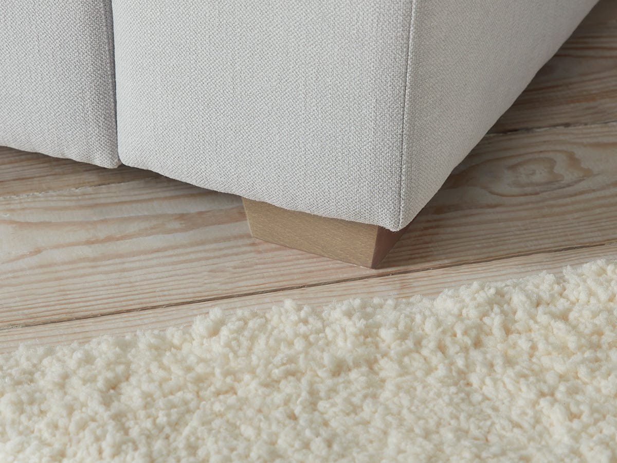 Product photograph of Lyon Chaise Right Hand Sofa Dove Velvet from Cox and Cox.