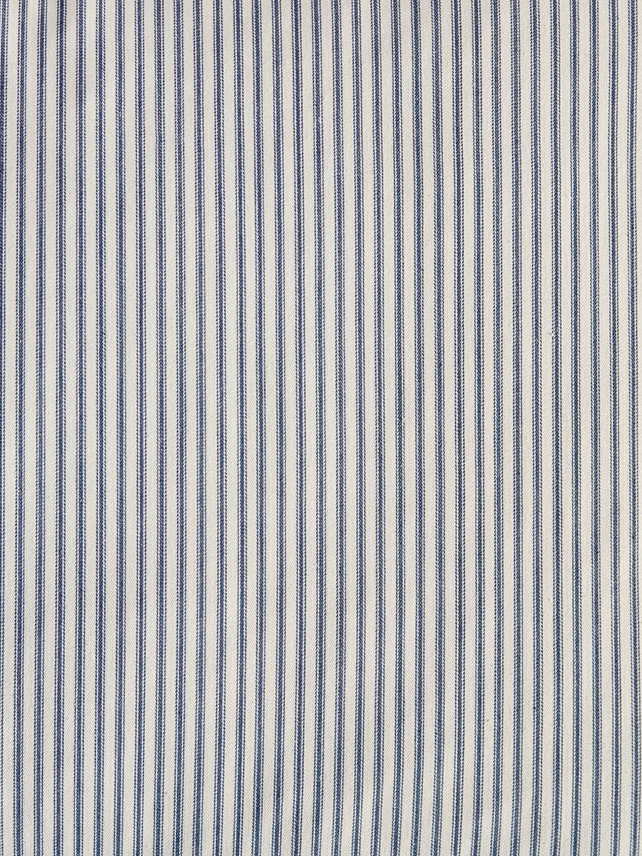 Photo of Lulea ottoman – french blue cotton stripe