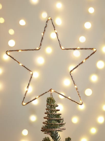 Star Silhouette Light Up Tree Topper