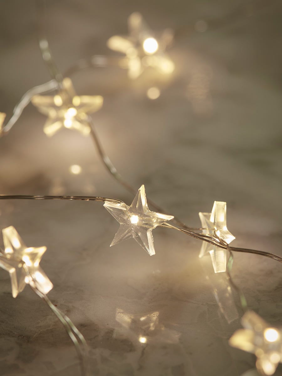 Product photograph of Mini Stars String Lights from Cox and Cox.