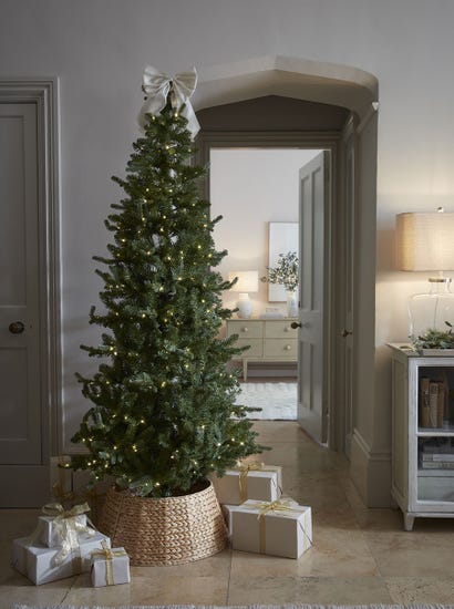Alaska Slim Pine Pre-Lit Christmas Tree