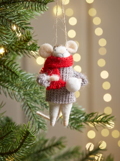 Felt Snowball Mouse