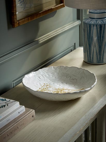 White Leaf Bowl