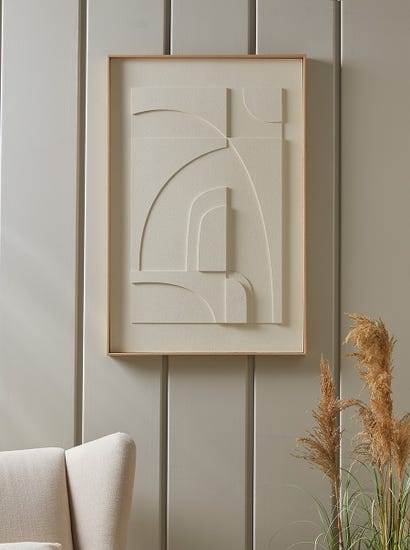 Layered Framed Abstract Canvas