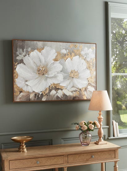 Textured Floral Canvas
