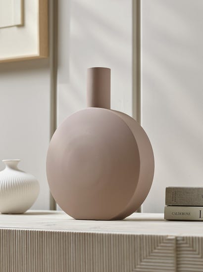 Steel Vase - Taupe