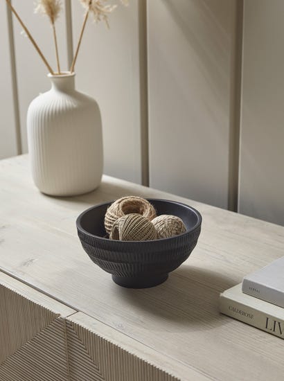 Etched Mango Wood Bowl - Small