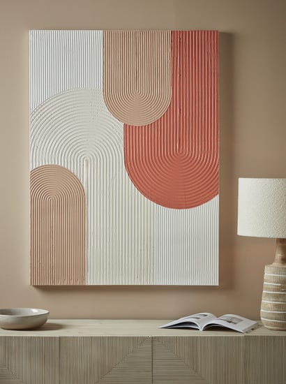 Textured Layered Arch Canvas