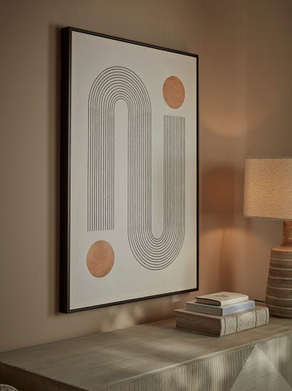 Abstract Fineline Framed Wall Art
