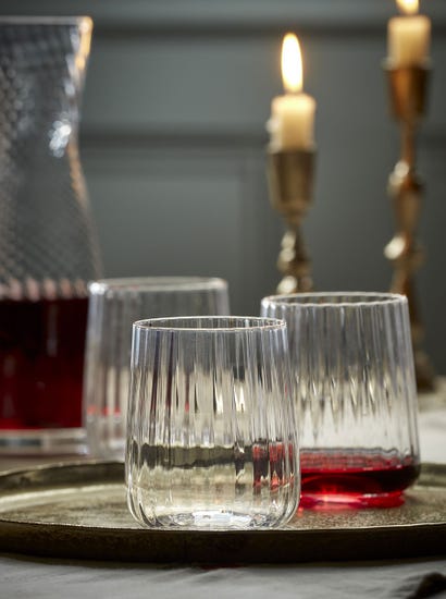 Four Fluted Tumblers
