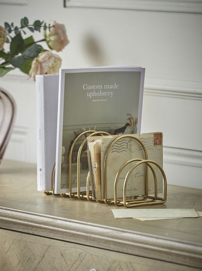 Golden Metal Storage Rack