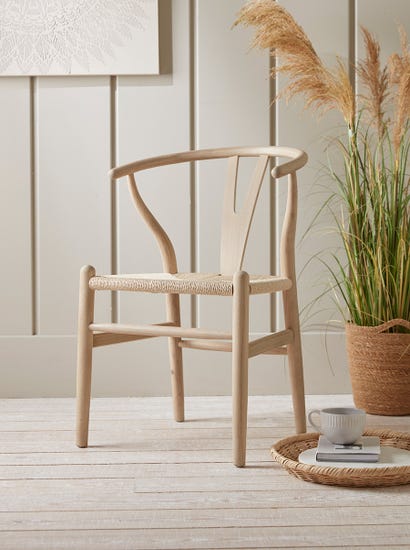 Oak Bow Back Dining Chair