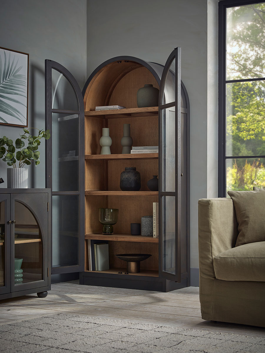 Product photograph of Hamar Display Cabinet from Cox and Cox.