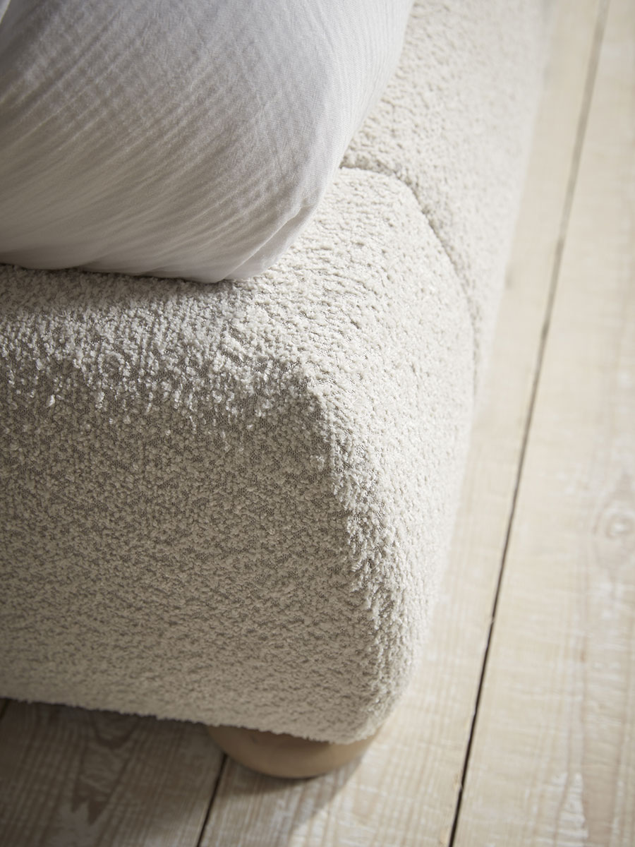 Product photograph of Boucle Bed - King Size from Cox and Cox.